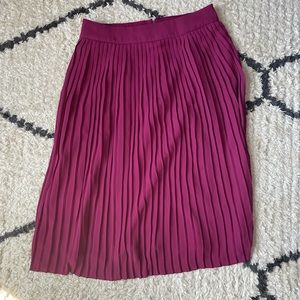 J Crew pleated midi skirt